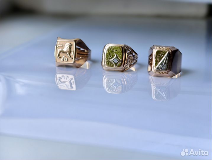 Печатка золотая мужская