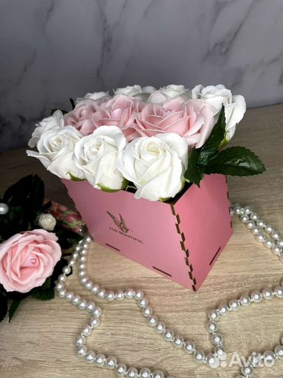 Букет из мыльных роз