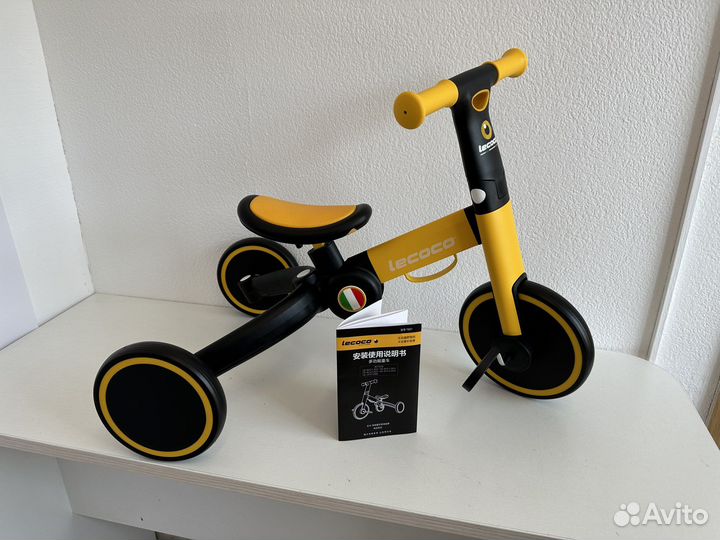 Беговел велосипед 2 в 1 новый Lecoco
