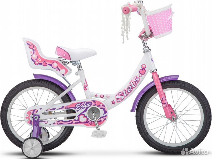 Велосипед девочкам Stels echo 16 радиус
