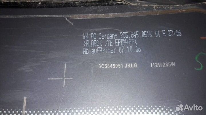 Стекло заднее Volkswagen Passat B6 BVY 2.0 2006