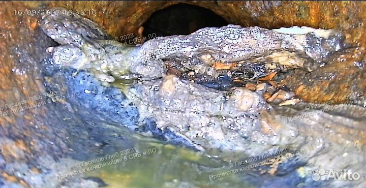 Очистка промывка труб канализации удаление засора