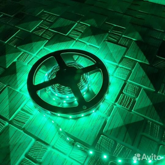 Лента LED (Зеленый) SMD3528 (4.8W/m-60Led/m-12V) I