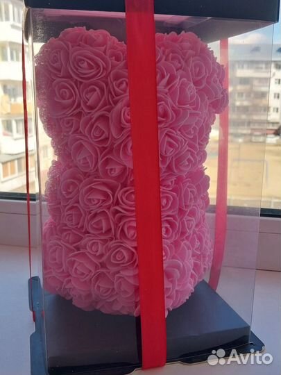 Мишка из роз мыло