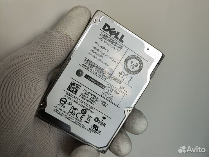 HDD SAS 2.5 10K6G hgst 1.2tb новый Dell