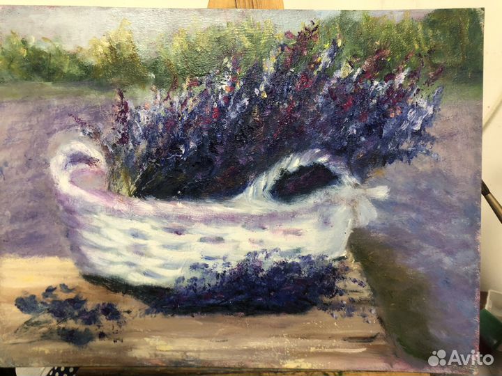 Лаванда в корзинке