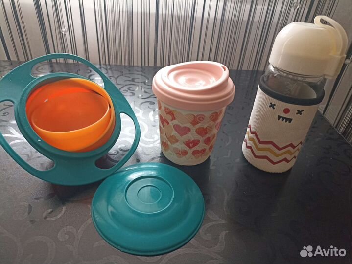 Посуда для детей: тарелка- непроливайка и др