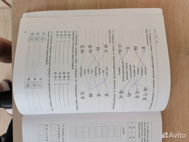 Рабочая тетрадь по китайскому языку 6 класс