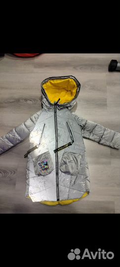 Пальто для девочки 128-134