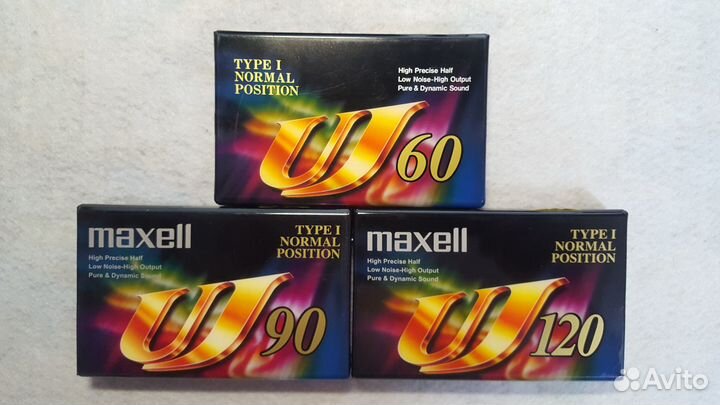 Аудиокассеты maxell UJ 60,90,120 в коллекцию