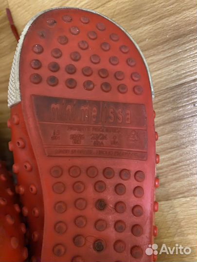 Десткие кеды melissa