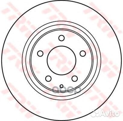 Диск тормозной mazda RX8 2.6 03- задний вент.D