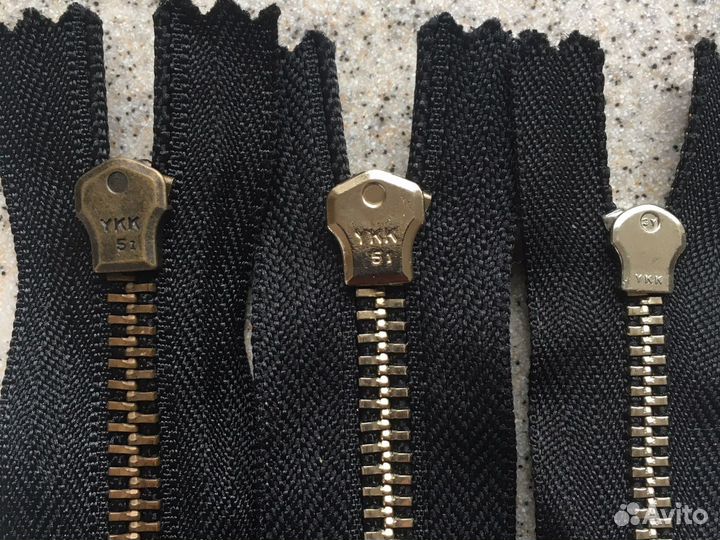 Молния металлическая YKK