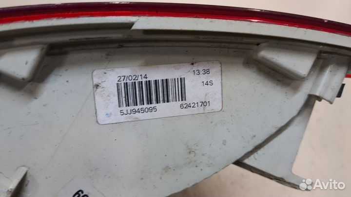 Фонарь (задний) Skoda Rapid, 2014