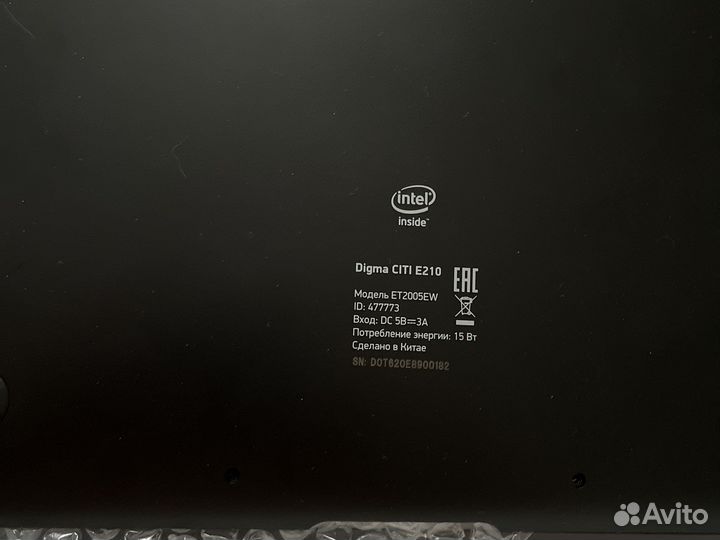 Ноутбук Citi E210(на запчасти)