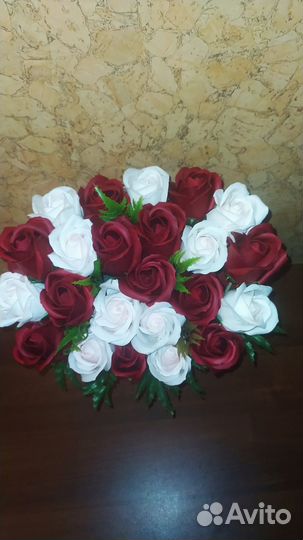 Букет из мыльных роз