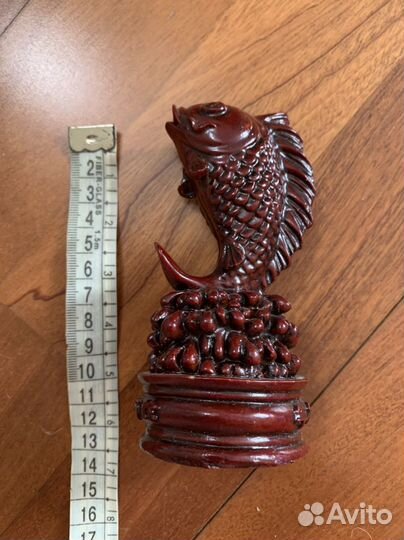 Статуэтка рыба «Карп» фэн-шуй красная