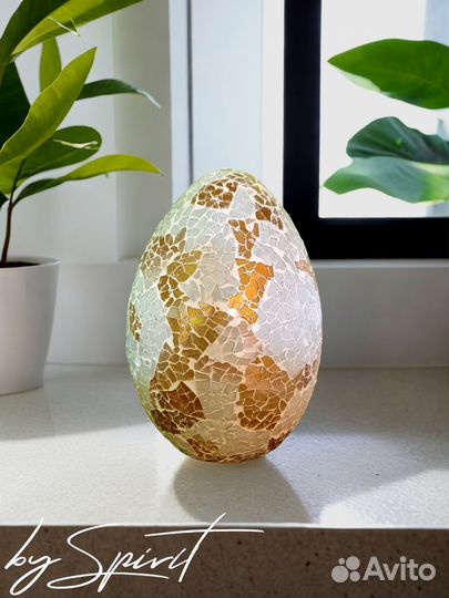 Светильник Яйцо Белое Золото