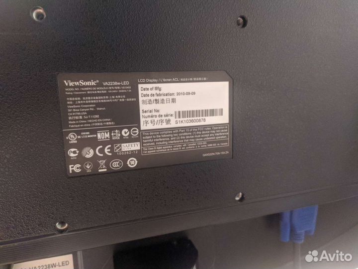 Монитор Viewsonic 21,5 дюйма