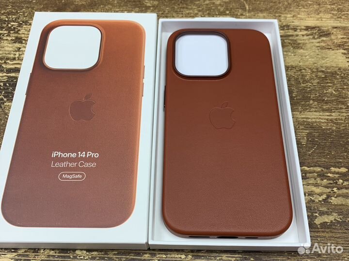 Чехол iPhone 14 pro max,14 pro Leather Case (кожа)