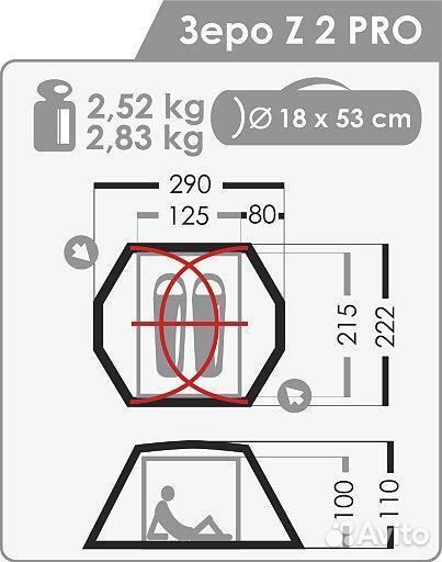 Палатка Normal Зеро Z 2 PRO