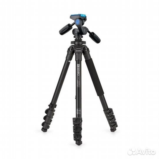 Benro TAD18AHD1A штатив Adventure c 3D головой/алюминиевый с клипсами