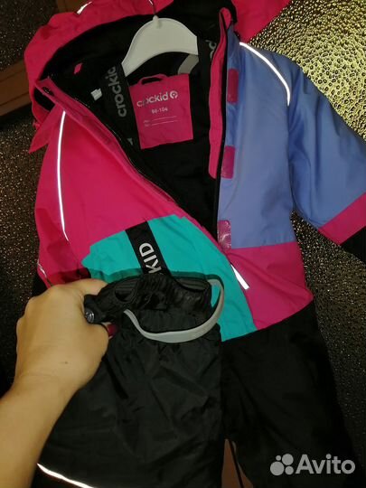 Зимний детский комбинезон для девочки