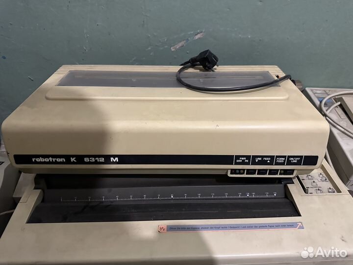 Robotron k6312m. СССР матричный принтер