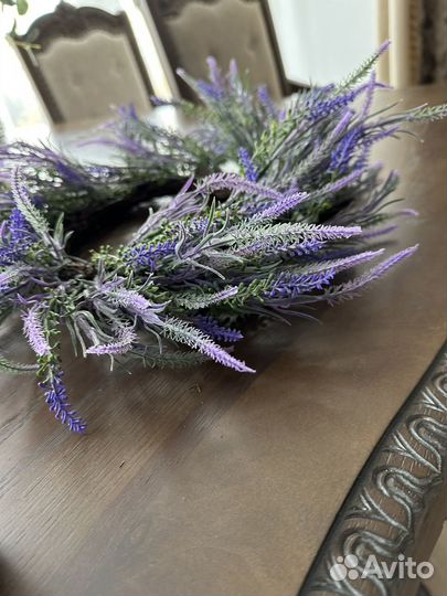 Декор для дома. Лавандовый венок