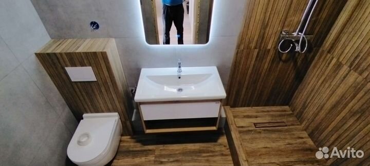 Услуга плиточника. Ремонт ванной комнаты