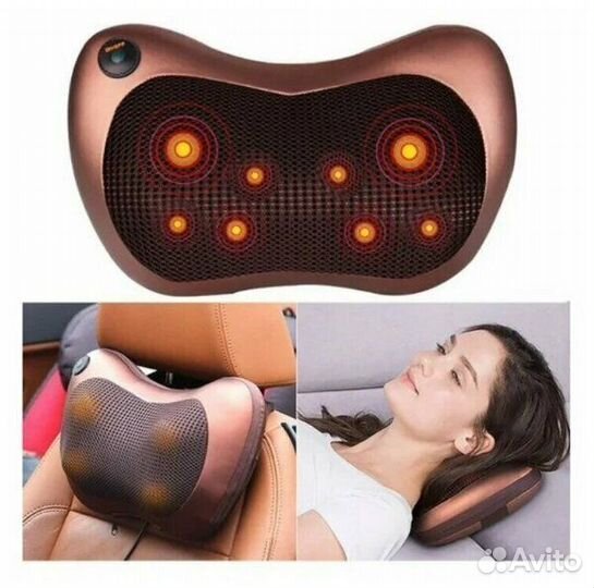 Универсальная массажная подушка с подогревом