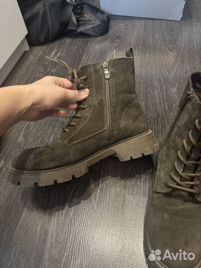 Ботинки зимние женские 39 натуральная замша