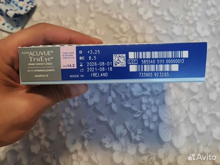 Линзы контактные однодневные acuvue +3.25