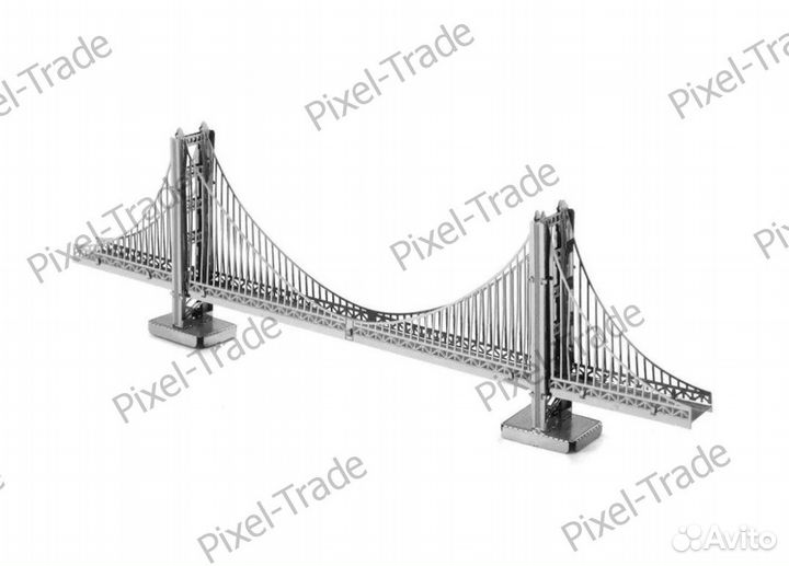 Сборная модель 3D Golden Gate Bridge (3DJS019)