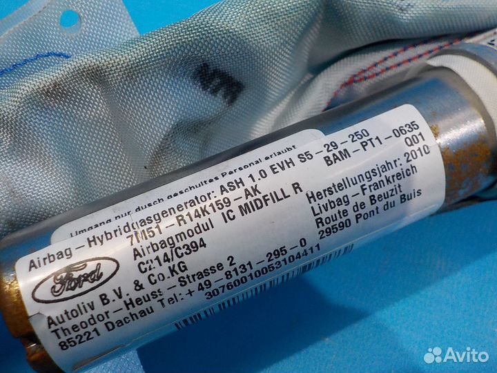 Подушка безопасности боковая правая (шторка) Ford