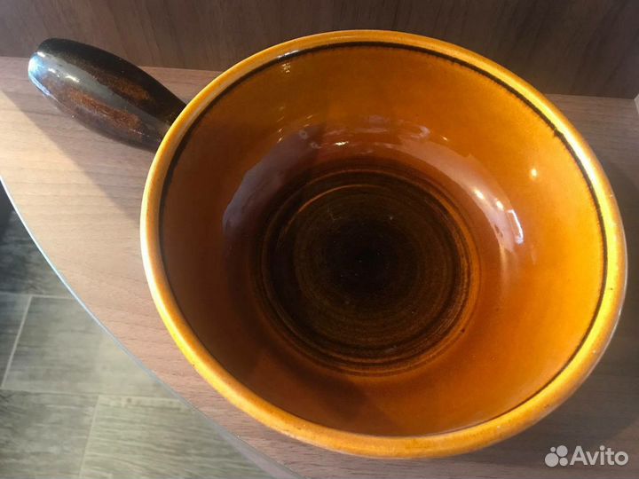 Горшок ковш новый керамика глазурь