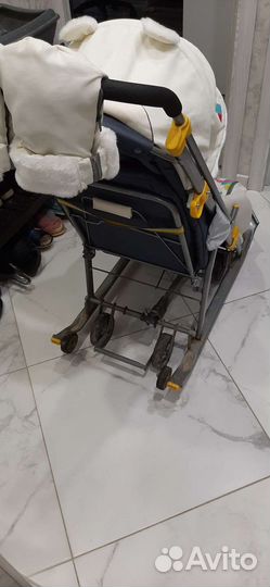 Детские санки коляска ника