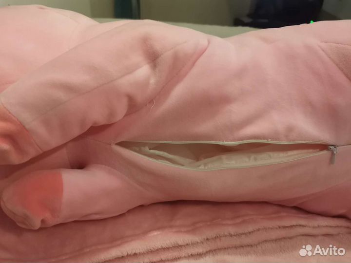 Мягкая игрушка единорог с пледом 3 в1