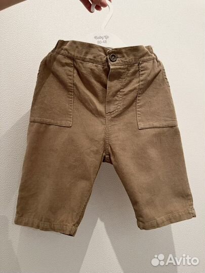 Брюки вельветовые для малышей 80-86