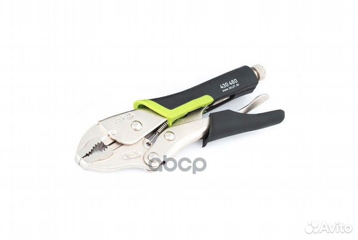 Зажим с фиксацией с полукруглым захватом двухк