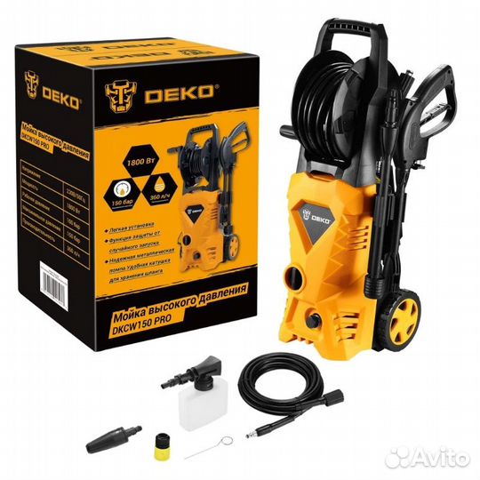 Мойка высокого давления Deko dkcw150 PRO 063-4303