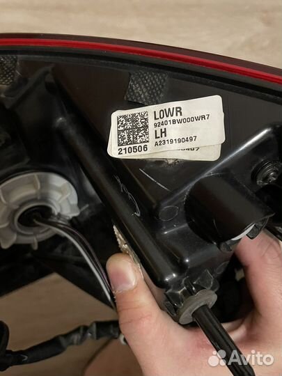 Задние фонарь creta