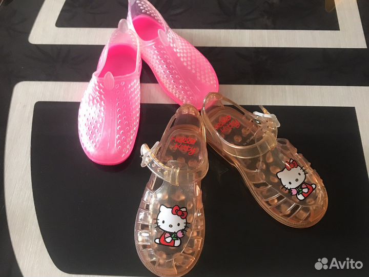 Летняя пляжная обувь для девочки 25 размер