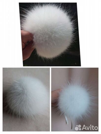 Помпоны из натурального меха