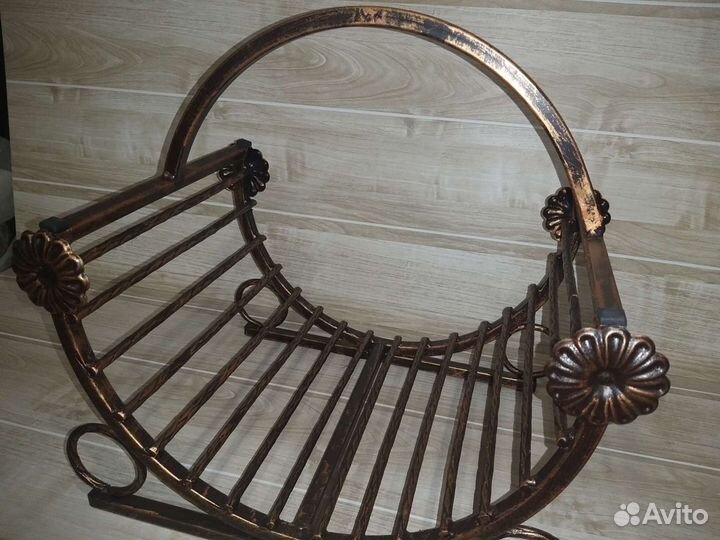 Дровница кованая