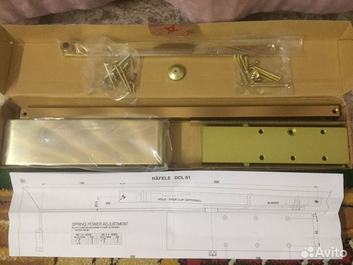 Доводчик дверной Hafele DCL 61 и Armadilo