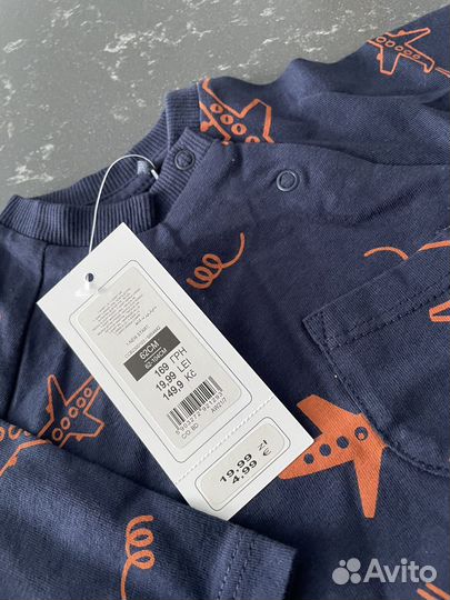 Лонгслив футболка 62 размер новый