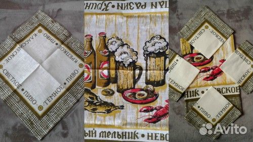 Салфетки, скатерти, полотенца лен