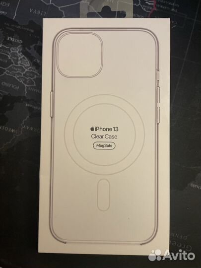 Коробка от чехла iPhone 13 Clear Case MagSafe