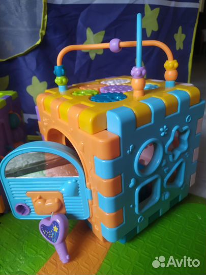 Развивающие игрушки, Бизикуб, юла, горка